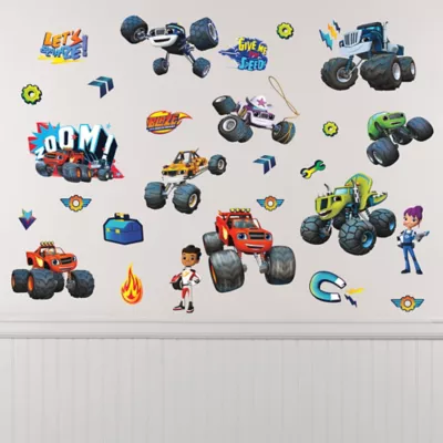 PartyCity Blaze and the Monster Machines Wall Decals 28ct