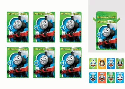 PartyCity Thomas the Tank Engine Memory Match Games 6ct