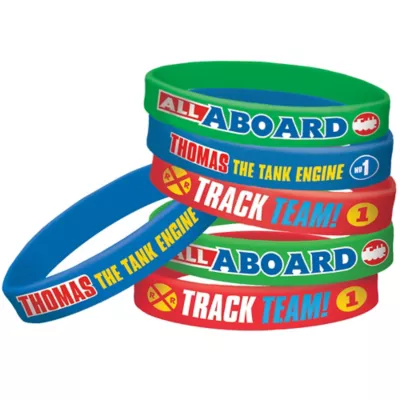 PartyCity Thomas the Tank Engine Wristbands 6ct