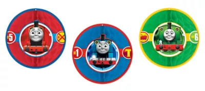 PartyCity Thomas the Tank Engine Honeycomb Balls 3ct