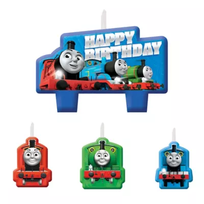 PartyCity Thomas the Tank Engine Birthday Candles 4ct