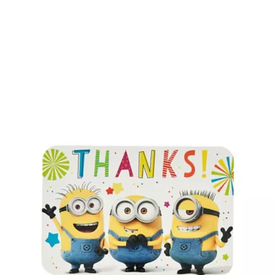 PartyCity Minions Thank You Notes 8ct