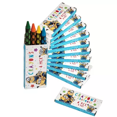 PartyCity Minions Crayon Boxes 12ct