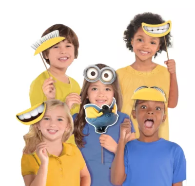 PartyCity Despicable Me Photo Booth Props 8ct