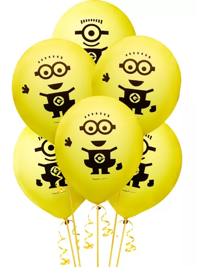 PartyCity Minions Balloons 6ct