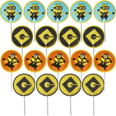  PartyCity Wilton Minion Cupcake Picks 18ct - Minions Movie