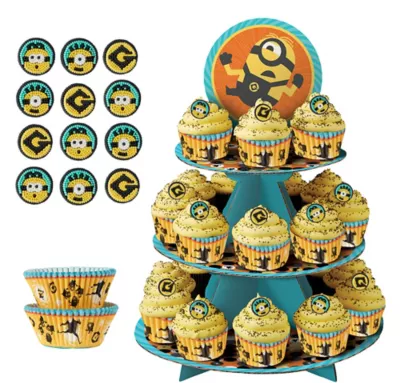 PartyCity Deluxe Minion Cupcake Kit for 24