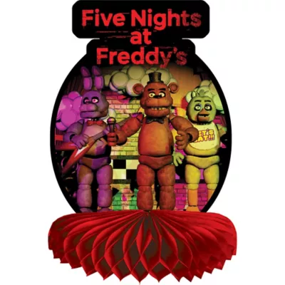  PartyCity Five Nights at Freddys Honeycomb Centerpiece