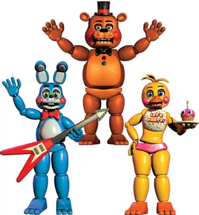 PartyCity Jointed Five Nights at Freddys Cutouts 3ct