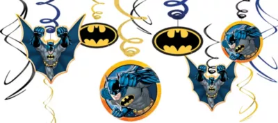 PartyCity Batman Swirl Decorations 12ct