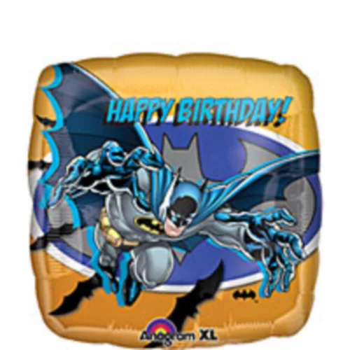 PartyCity Batman Burst Happy Birthday Balloon 18in