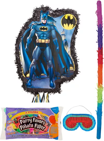PartyCity Comic Batman Pinata Kit with Candy & Favors