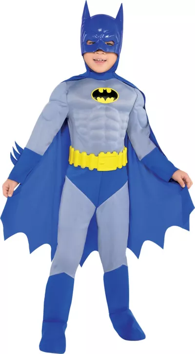 PartyCity Boys Classic Batman Muscle Costume - The Brave & the Bold