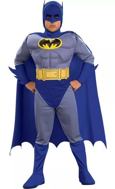 PartyCity Boys Batman Muscle Costume - The Brave & the Bold