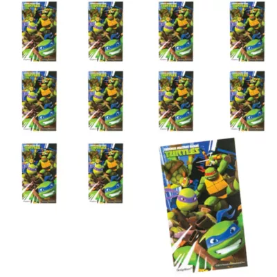 PartyCity Jumbo Teenage Mutant Ninja Turtles Stickers 24ct