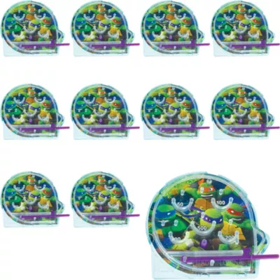  PartyCity Teenage Mutant Ninja Turtles Pinball Games 48ct