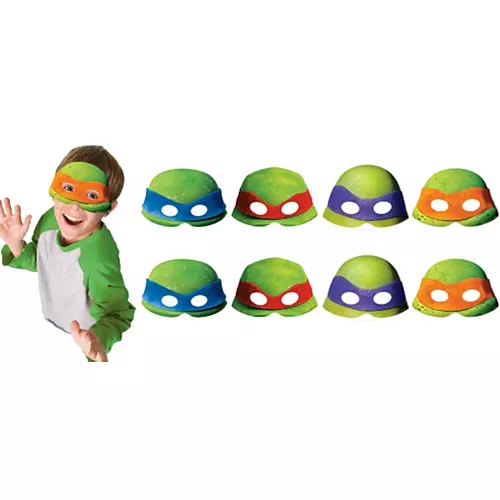 PartyCity Teenage Mutant Ninja Turtles Masks 8ct