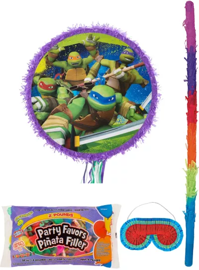 PartyCity Teenage Mutant Ninja Turtles Pinata Kit with Candy & Favors