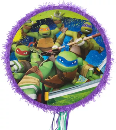 PartyCity Pull String Purple Teenage Mutant Ninja Turtles Pinata