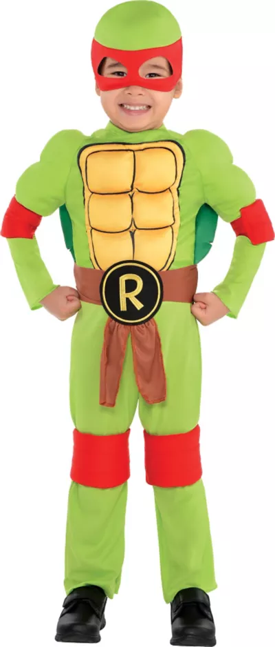 PartyCity Toddler Boys Raphael Muscle Costume - Teenage Mutant Ninja Turtles