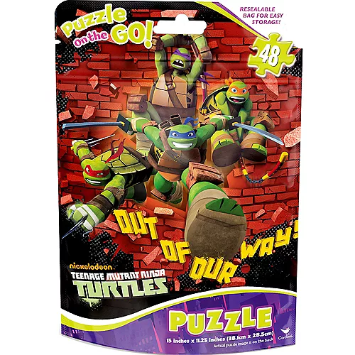 PartyCity Teenage Mutant Ninja Turtles Puzzle Bag 48pc