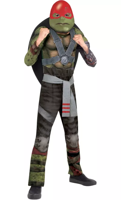 PartyCity Boys Raphael Muscle Costume - Teenage Mutant Ninja Turtles 2
