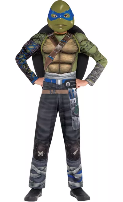 PartyCity Boys Leonardo Muscle Costume - Teenage Mutant Ninja Turtles 2