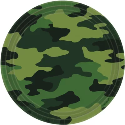 PartyCity Camouflage Lunch Plates 8ct