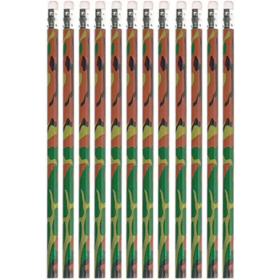 PartyCity Camouflage Pencils 12ct