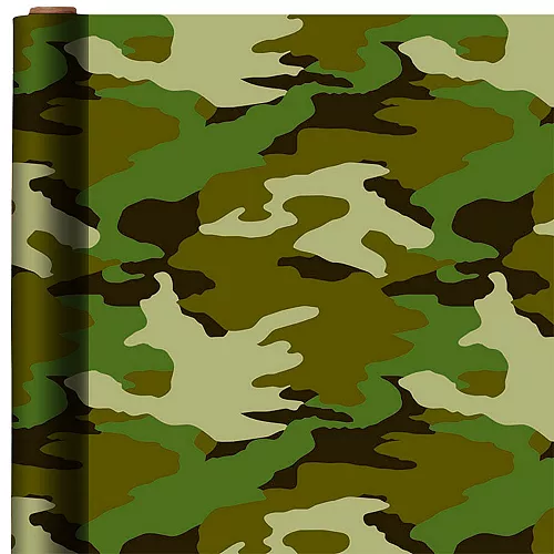 PartyCity Camouflage Gift Wrap