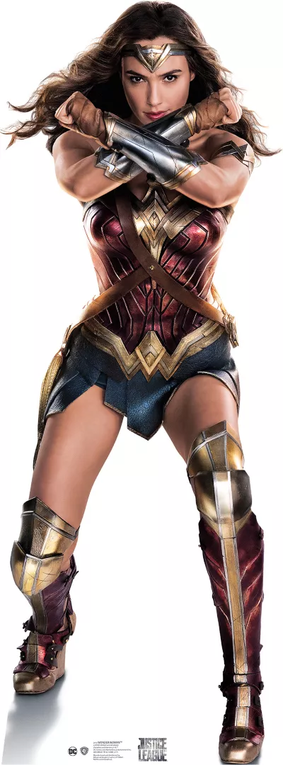 PartyCity Wonder Woman Life-Size Cardboard Cutout - Justice League