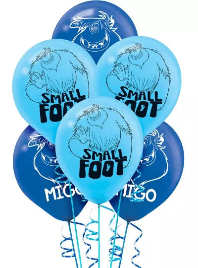 PartyCity Smallfoot Balloons 6ct