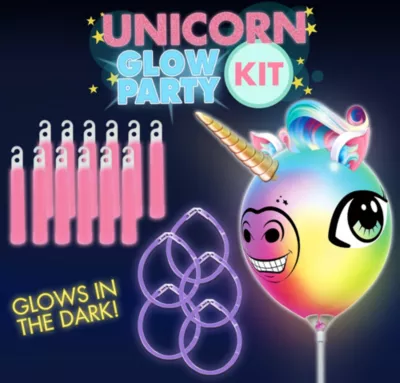 PartyCity Unicorn Glow Party Kit