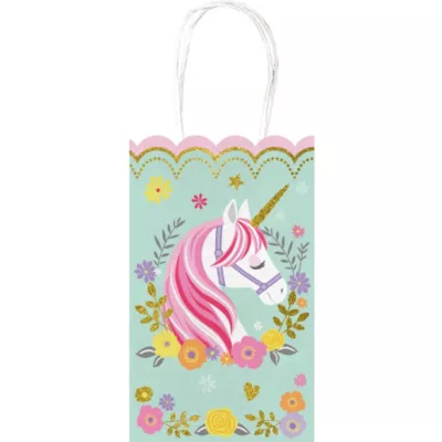 PartyCity Magical Unicorn Kraft Bags 10ct