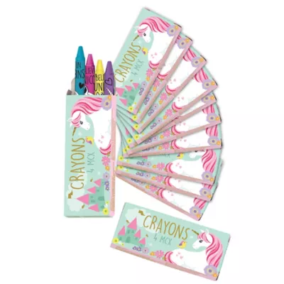  PartyCity Magical Unicorn Crayons 12ct