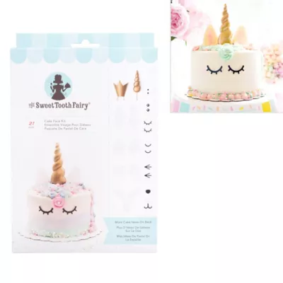 PartyCity Sweet Tooth Fairy Cake Face Kit 21pc
