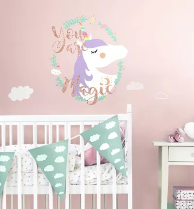 PartyCity Unicorn Wall Decals 6ct