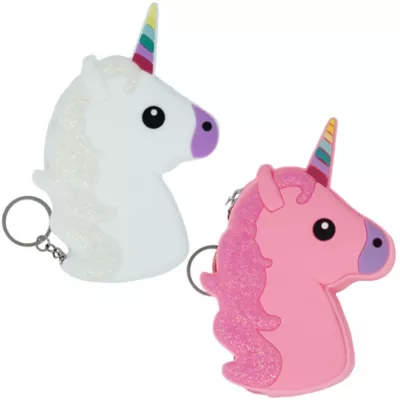 PartyCity Unicorn Accessory Pouch Keychain