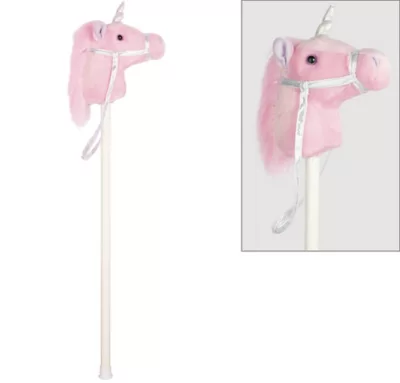 PartyCity Pink Unicorn Hobby Horse