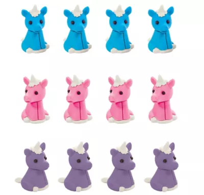  PartyCity Unicorn Erasers 12ct