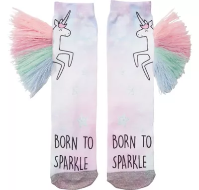 PartyCity Child Unicorn Knee-High Socks
