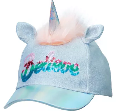 PartyCity Child Silver Unicorn Baseball Hat