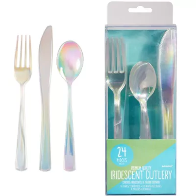 PartyCity Shimmering Party Cutlery