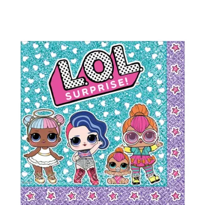  PartyCity L.O.L. Surprise! Lunch Napkins 16ct