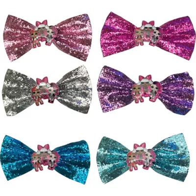 PartyCity L.O.L. Surprise! Glitter Hair Bows 6ct