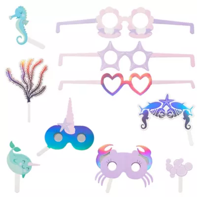 PartyCity Narwhal Photo Prop Kit 10pc