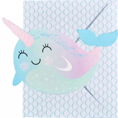 PartyCity Narwhal Paper Invitations 8ct