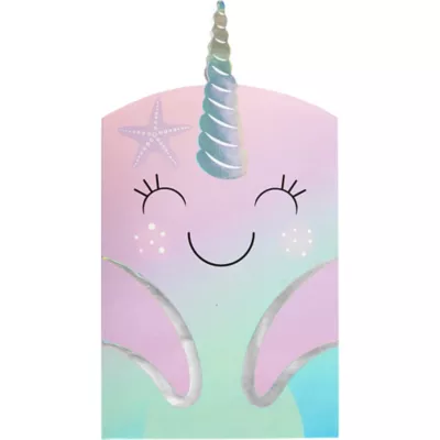 PartyCity Narwhal Paper Treat Bags 8ct
