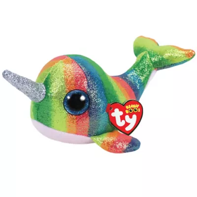  PartyCity Nori Beanie Boo Narwhal Plush