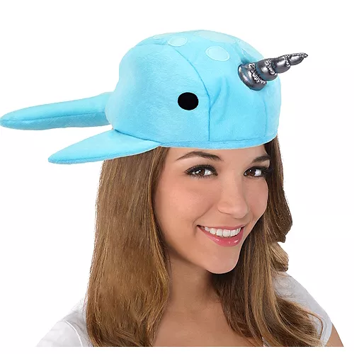 PartyCity Plush Narwhal Hat